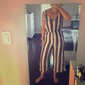 Striped jumpsuit